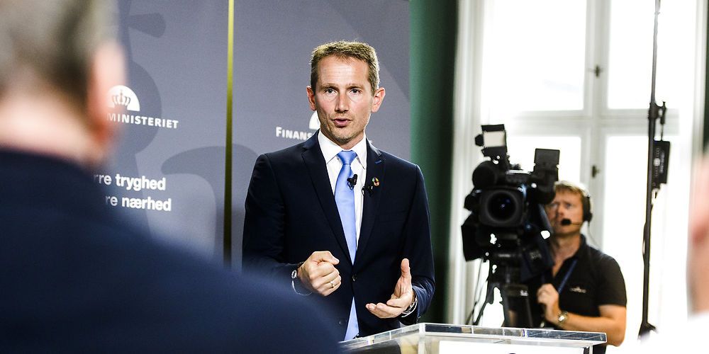 Finansminister Kristian Jensen (V) præsenterer i dag regeringens forslag til finanslov for 2019, torsdag d. 30. August 2018.. (