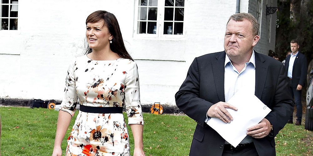 Statsminister Lars Løkke Rasmussen og innovationsminister Sophie Løhde præsenterede kulegravningen af ældreplejen og dagtilbudene på pressemødet efter regeringsseminaret på St. Restrup Herregård ved Nibe, tirsdag 4. september 2018.. (