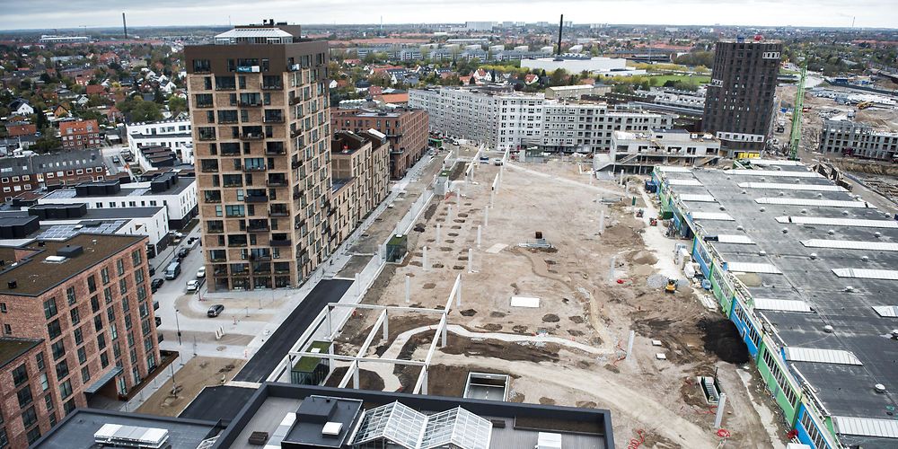Danmark er blandt de bedste til at få arbejdsløse hurtigt i job, skriver Fagbladet 3F. Her en byggeplads i København. (