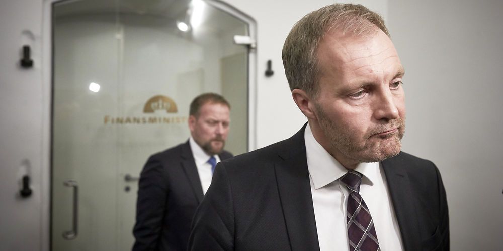 Forud for dagens finanslovsforhandlinger lover Peter Skaarup (DF) lovgivning på udlændingeområdet. Billedet er fra gårsdagens forhandlinger. (