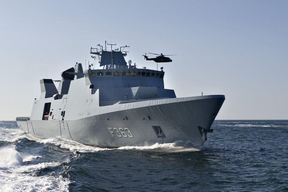 Fregatten "Niels Juel" er i Middelhavet for at bidrage til en fransk hangarskibsgruppe. (Arkivfoto).