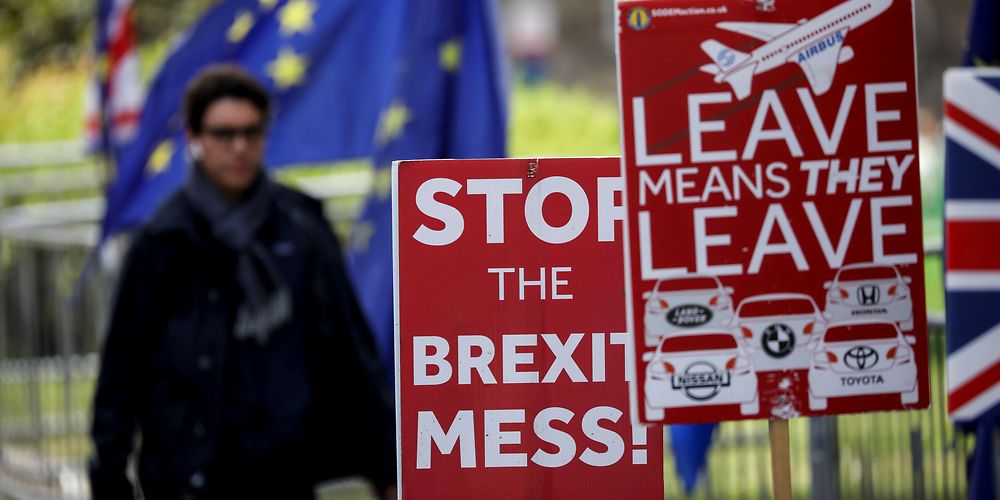 (Arkiv) Dansk Eksport til Storbritannien er faldet med 21 pct. på grund af usikkerhed om Brexit. (