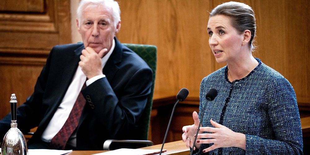 Statsminister Mette Frederiksen (S) holder åbningstale i Folketinget mandag den 2. oktober.
