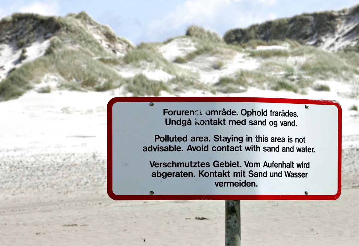 I alt 1.200 meter ved Kærgaard Plantage nord for Esbjerg har i mange år været omfattet af badeforbud, der skyldes forurening, fra det gamle Grindstedværket.