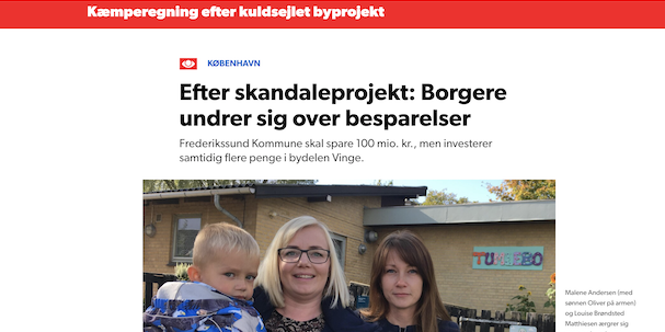 De besparelser som P€ København omtaler, er i virkeligheden en markant udvidelse af servicerammen, så der tilføres de store serviceområder ialt cirka 46 millioner kroner.