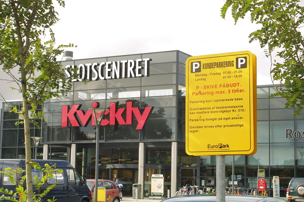 Slotscentret i Holbæk, hvor apoteket nu flytter ind i Kvickly