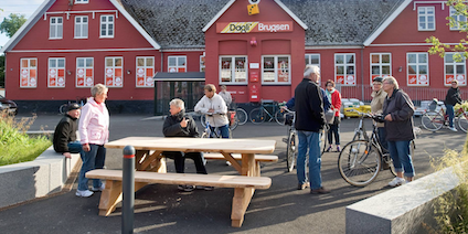 Brugsen og hallen er i dag typiske og vigtige mødesteder i Østermarie, ligesom busholdepladsen og børnhaven kan være vigtige samlingspunkter.