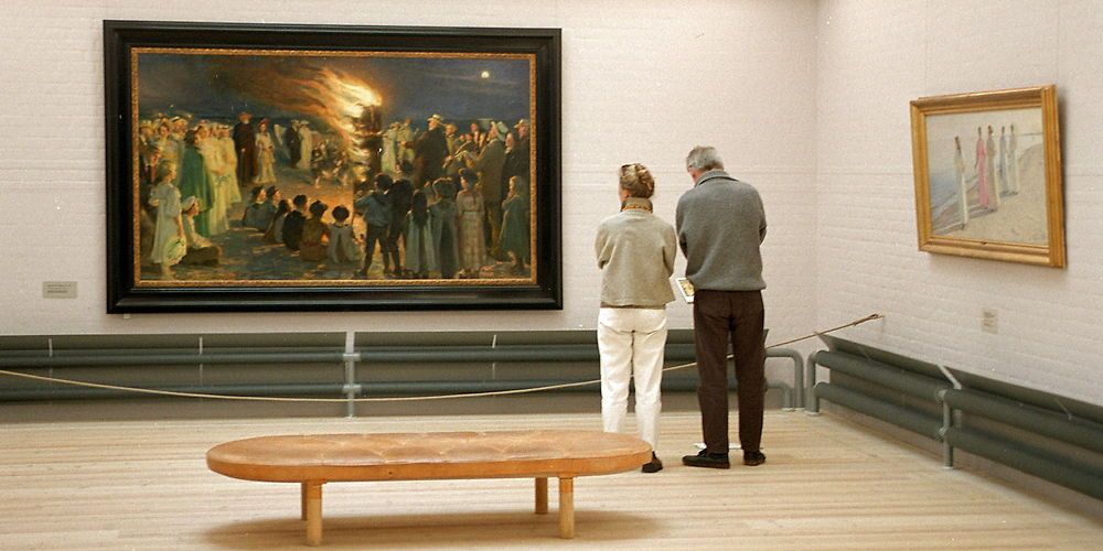 Besøgende på Skagens Museum.