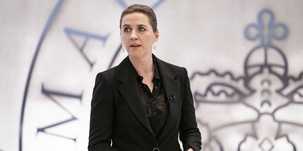 Statsminister Mette Frederiksen (S) til regeringsseminar i pavillonen på Marienborg i Kgs. Lyngby, mandag 13. januar 2020.
