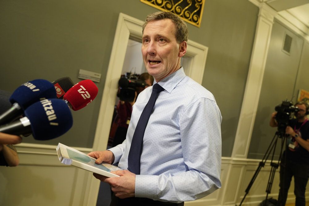 Justitsminister Nick Hækkerup (S) holder kort pressmøde om ny voldtægtslovgivning i Justitsministeriet.