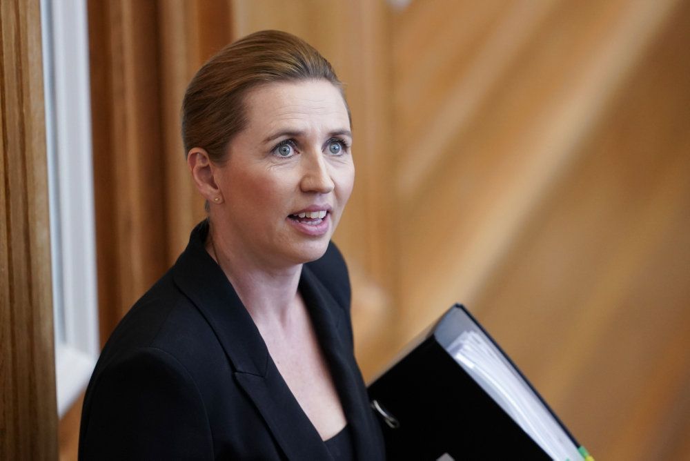 Statsminister Mette Frederiksen (S) til spørgetime i Folketingssalen tirsdag eftermiddag.