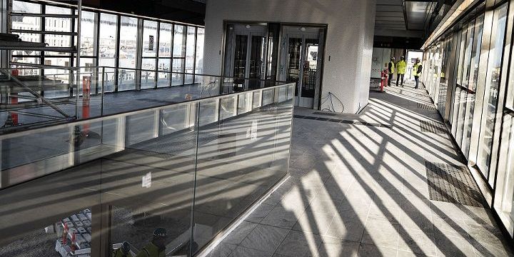 Der bliver stille på Orientkaj Station på lørdag, selvom den nye metrolinje M4 åbner. Billedet er fra januar, hvor byggeriet stadig var i gang.