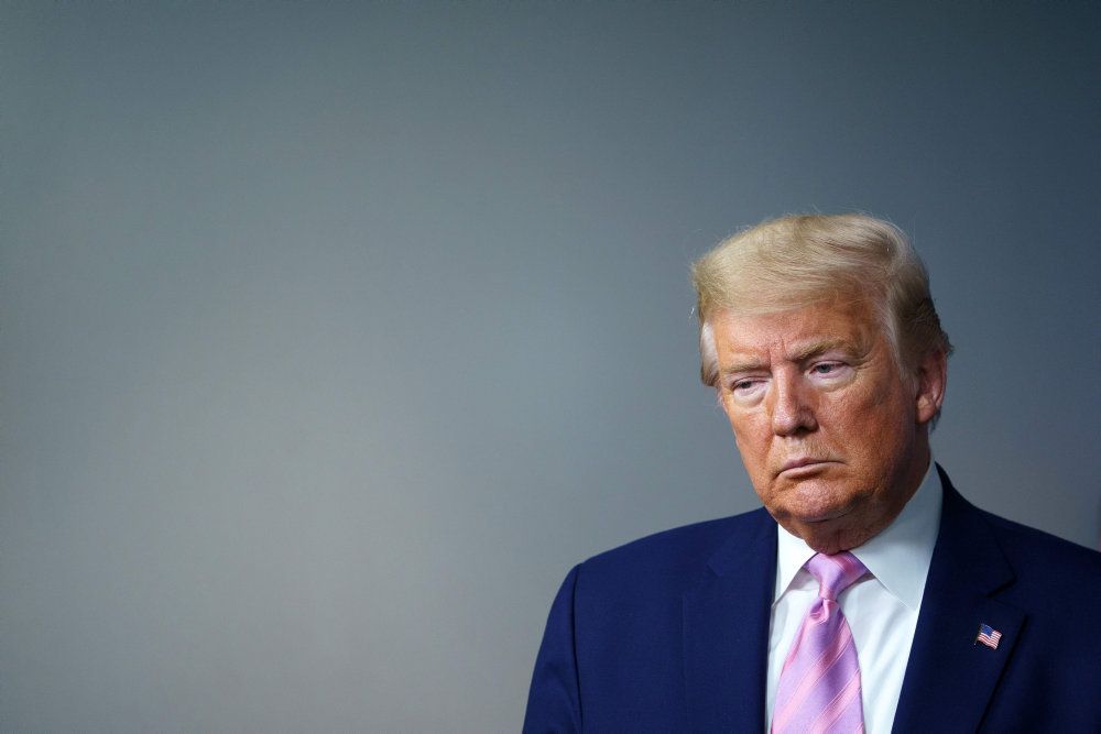 USA's præsident, Donald Trump, må for anden uge i træk notere rekordhøje ledighedstal på grund af den globale coronakrise. (Arkivfoto)