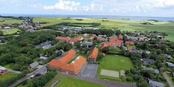 Midt i Nørre Nissum i de gamle seminariebygninger skal det kommende musik- og kulturhus ligge.