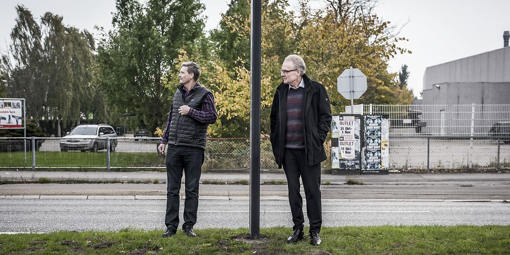 Borgmester i Albertslund Steen Christiansen (S) her fotograferet sammen med sin kollega i Glostrup, John Engelhardt (V), siger, at Albertslund har meget høje serviceudgifter på grund af udfordringer med integration og sociale problemer.