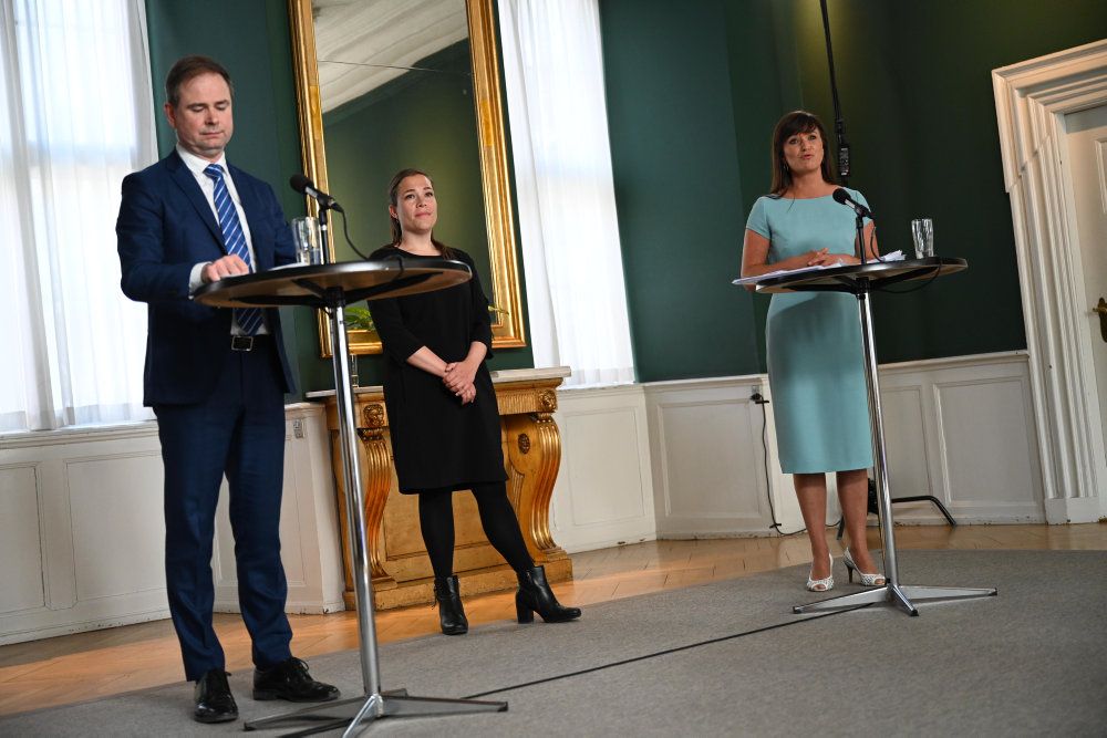 Finansminister Nicolai Wammen (S), Social- og Indenrigsminister Astrid Krag (S) og Venstres Sophie Løhde var med, da aftalepartierne bag den nye udligningsreform præsenterede den endelige aftale. Her lovede de blandt andet, at reformen ikke ville føre til samlede skattestigninger.