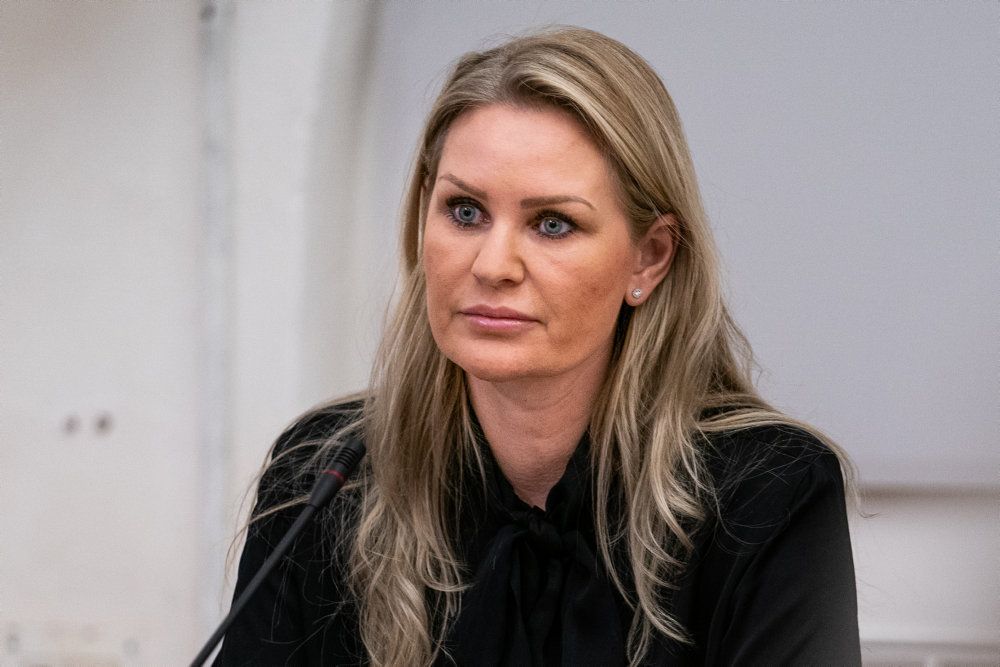 Venstres Britt Bager er gravid og venter sit andet barn til oktober. (Arkivfoto)