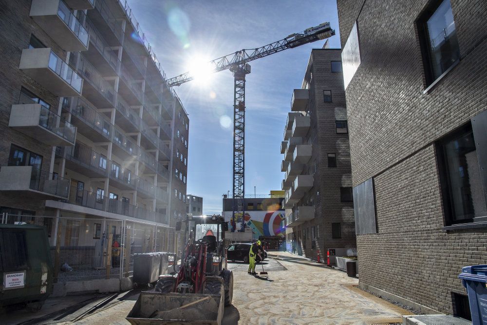 Eksempelvis i byggebranchen har man i flere år benyttet østeuropæisk arbejdskraft. (Arkivfoto)