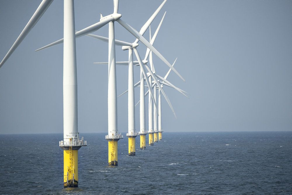 Ørsted havvindmøllepark Horns Rev 2 i Nordsøen ud for Esbjerg.