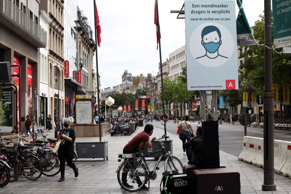 De seneste uger har der været stigende smitte i Belgien, hvilket især har ramt Antwerpen. (Arkivfoto)