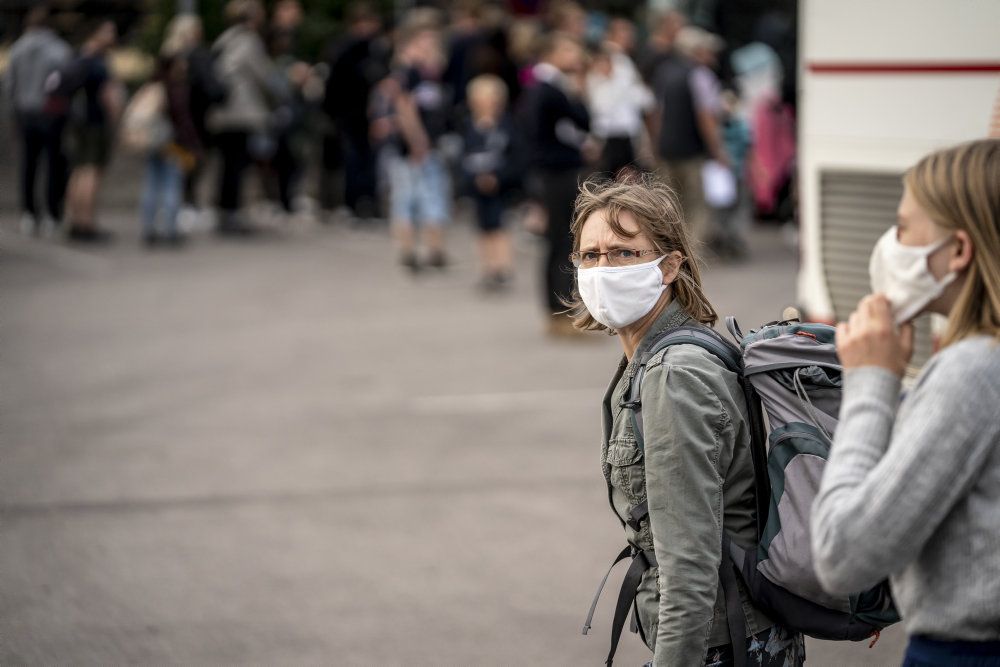 Ifølge B.T.s oplysninger bliver det nu et krav, at der bæres mundbind i den offentlige transport i Aarhus. (Arkiv)