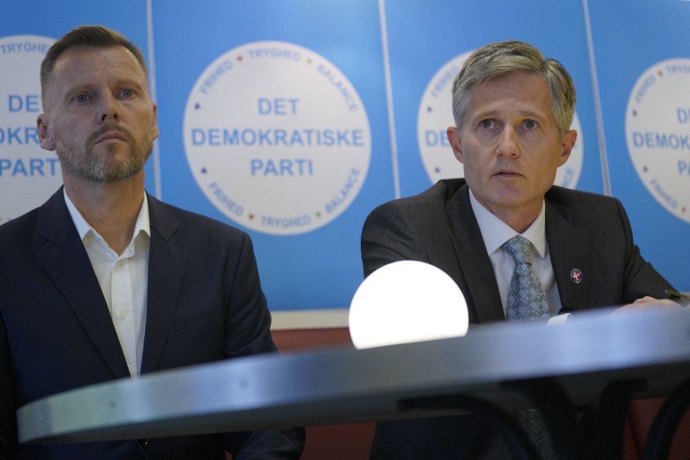 Formand for Det Demokratiske Parti Peter Hjorth præsenterer sit nye parti, som blandt andet går ind for at skabe såkaldte innovationsbyer, som skal udvikle nye teknologier.