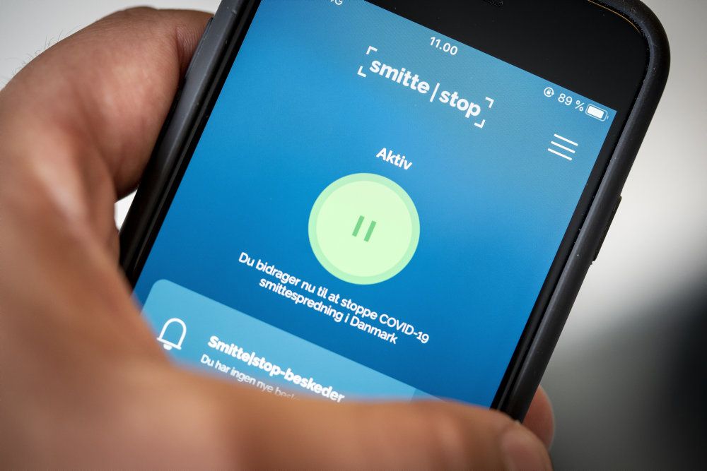 En teknisk fejl skaber problemer på appen "Smittestop". (Arkivfoto)