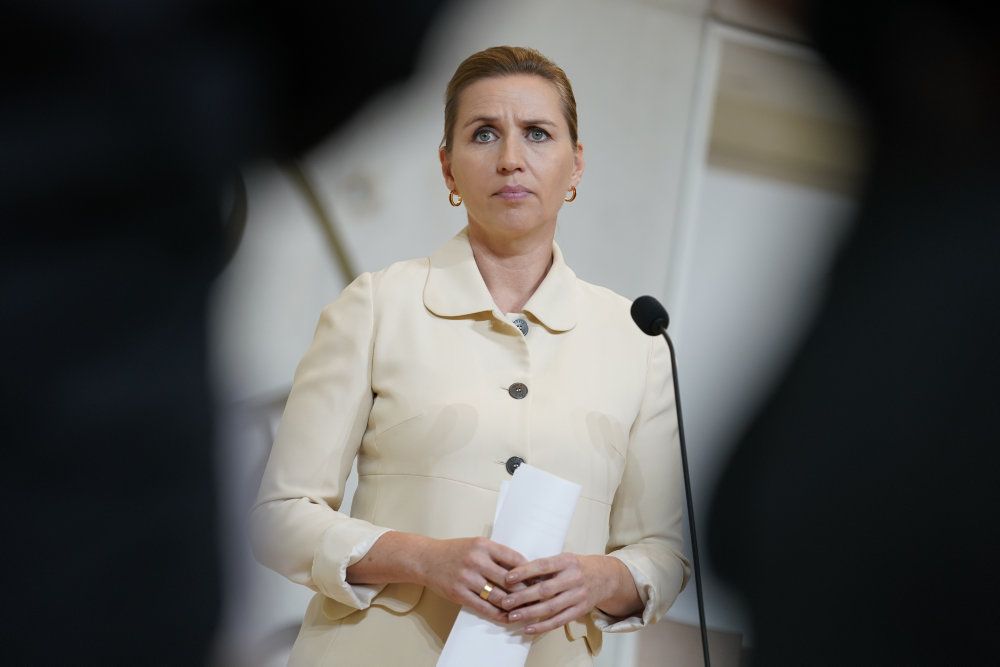 Mette Frederiksen holdt pressemøde efter virtuelt topmøde med Indiens premierminister.
