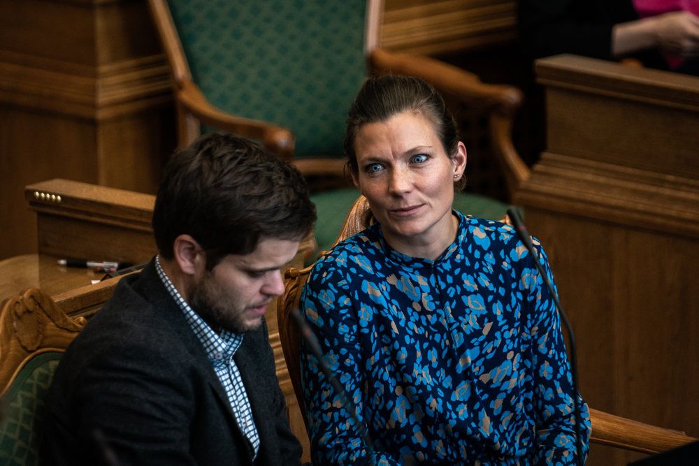 Lotte Rod (R) under Folketingets åbningsdebat i Folketingssalen på Christiansborg.