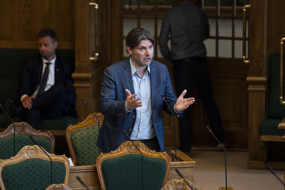 Venstres Mads Fuglede er smittet med coronavirus. (Arkivfoto)