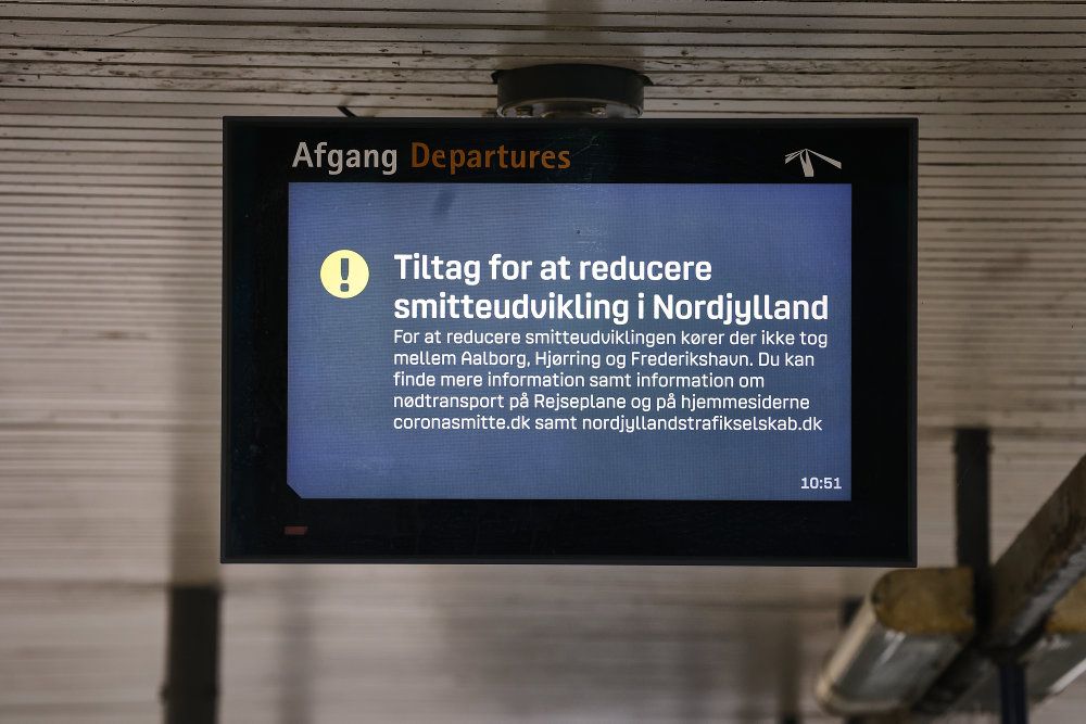 Restriktionerne i syv nordjyske kommuner blev udmeldt 5. november af statsminister Mette Frederiksen (S). De skulle efter planen have været gældende til 3. december, men de fleste blev ophævet fra torsdag. (Arkivfoto)