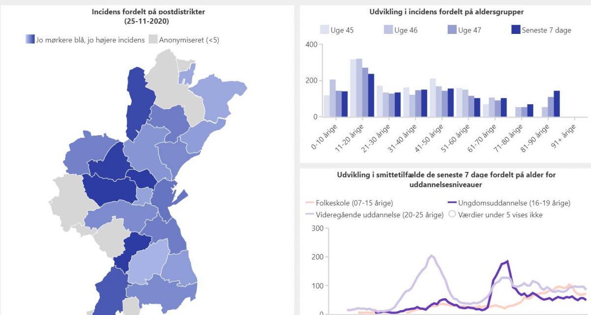 I Aarhus kan borgerne nu blandt andet se, hvilke postnumre der er hårdest ramt af corona.