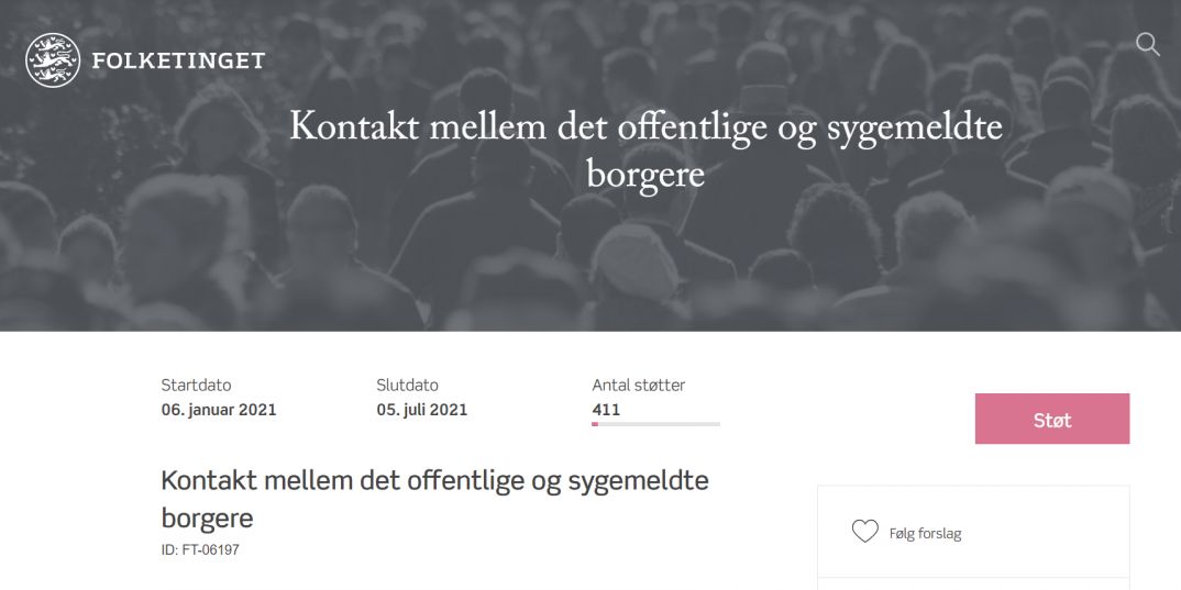 Jonas Schmidt fra Fyn har stillet borgerforslag om, at kommunerne ikke må sende mails til syge borgere i weekenden.