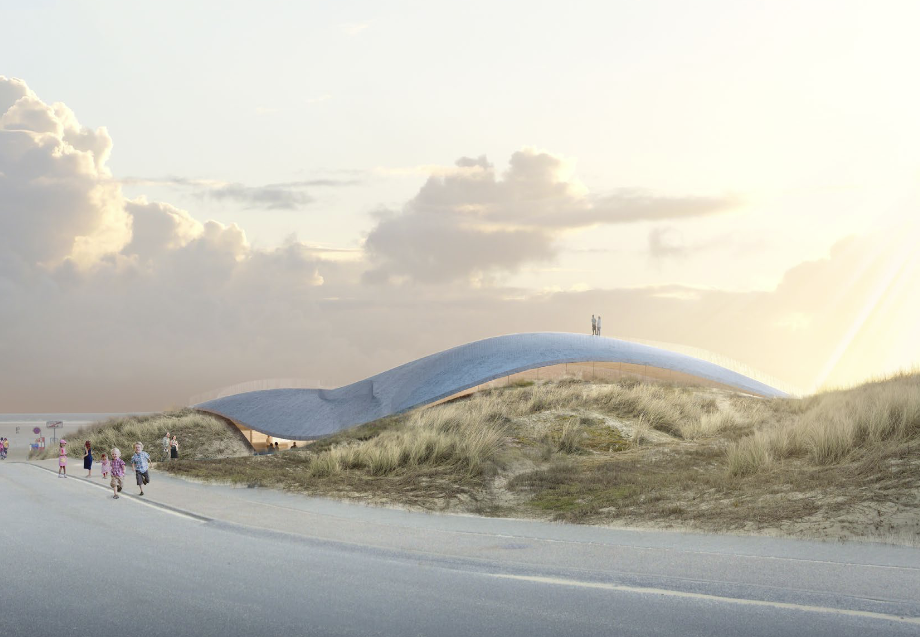 I klitterne ud for Fanø Bad har BIG Architects placeret det naturhistoriske formidlingscenter Lycium. Om byggeriet bliver til noget kommer an på, om projektet kan opnå diverse dispensationer, fordi placeringen er midt i fredet areal.