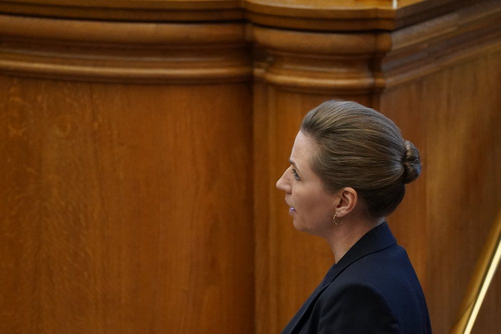 Møde i Folketingssalen med spørgsmål til statsminster Mette Frederiksen (S).