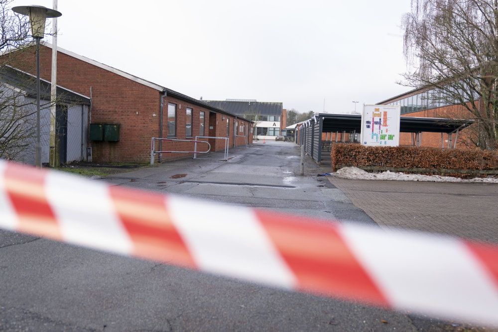 Brændkjærskolen i Kolding er en af de to skoler i Kolding, der er lukket på grund af smitteudbrud. (Foto: Claus Fisker/Ritzau Scanpix)