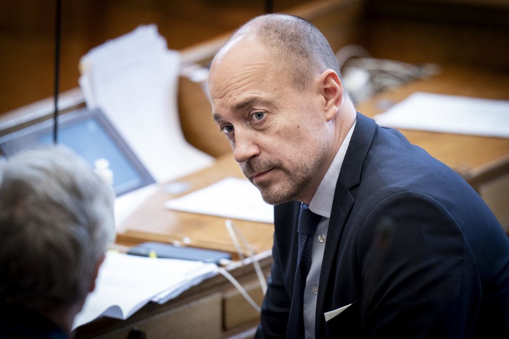 Sundhedsminister Magnus Heunicke (S) under møde i Salen om blandt andet forslag til epidemiloven.