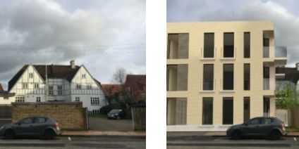 Odense er nomineret til årets dårligste kommune til bybevaring og i begrundelsen bliver nævnt byggeriet af to ti meter høje bygninger, hvor der er en  bevarende lokalplan for kvarteret Gerthasminde. Billedet til højre forestiller det kommende byggeri.