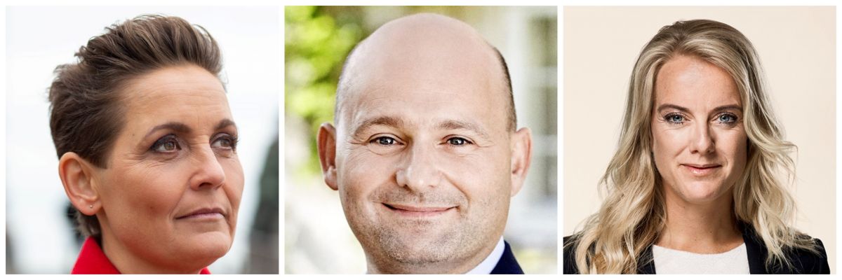 Tre partiledere kan glæde sig, når de ser på deres partiers evne til at tiltrække frafaldne byrådsmedlemmer fra andre partier. Det er fra venstre Pia Olsen Dyhr (SF), Søren Pape Poulsen (K) og Pernille Vermund (NB).