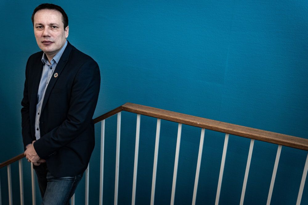 Erik Jensen, der er formand for Grønlands største parti, Siumut, ville under partilederdebat mandag ikke sætte navn på, hvem han mener, skal være Grønlands næste regeringschef. (Arkivfoto)