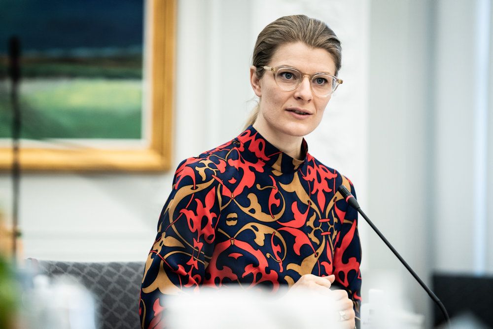 Uddannelsesminister Ane Halsboe-Jørgensen (S) under et samråd.
