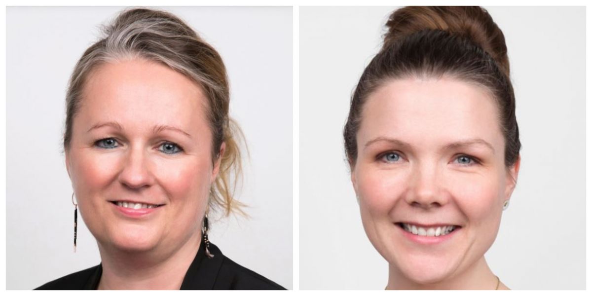 Byrådsmedlem Mette Jorsø (RV) - til venstre - og borgmester Marie Stærke (S) er uenige om et gavekort til alle ansatte i kommunen.