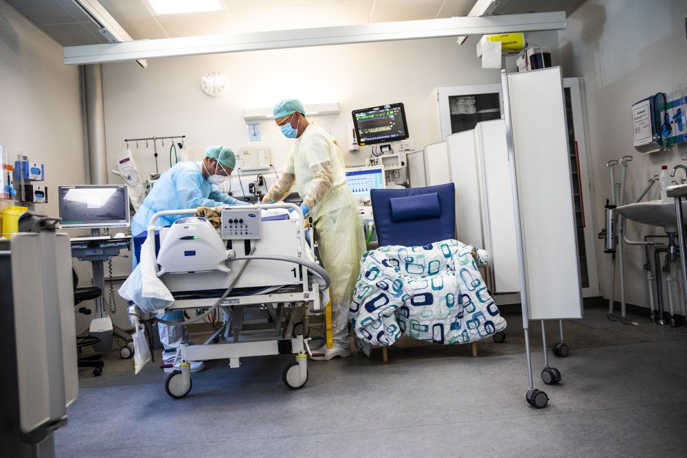 Gennemsnitsalderen for coronapatienter på intensivafdelinger er faldet, i takt med at den ældste del af befolkningen er blevet vaccineret. (Arkivfoto).
