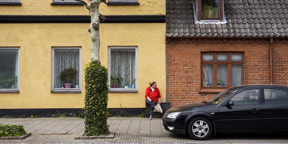 Lolland Kommune er blandt toppen over kommuner, der oplever størst fraflytning. Men de får ikke samme kompensation for fraflytningen i fremtiden. Det samme gælder en række andre yderkommuner. Her ses torvet i Rødby på Lolland.