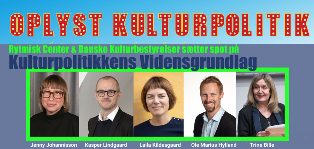 Hvordan bliver vi klogere på vores kultursektor og vores kulturpolitik? Det diskuteres i dag på et webinar arrangeret af Danske Kulturbestyrelser og Rytmisk Center.