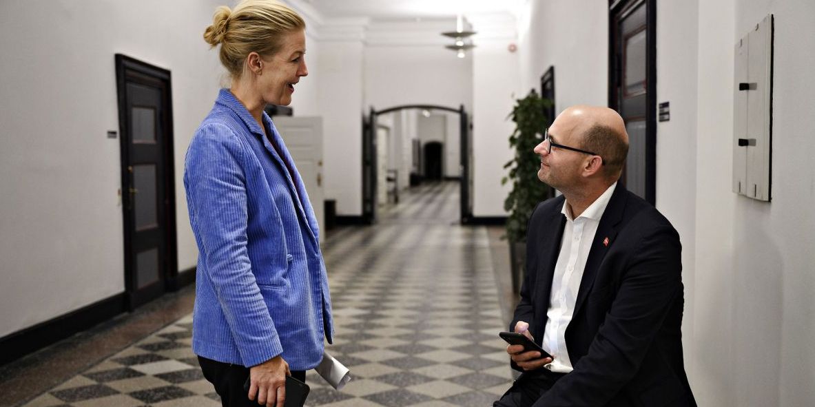 (Arkiv) De politiske ledigere for Radikale og Konservative, Sofie Carsten Nielsen og Søren Pape Poulsen, vil skære på beskæftigelsesindsatsen for at skabe et større arbejdsudbud.