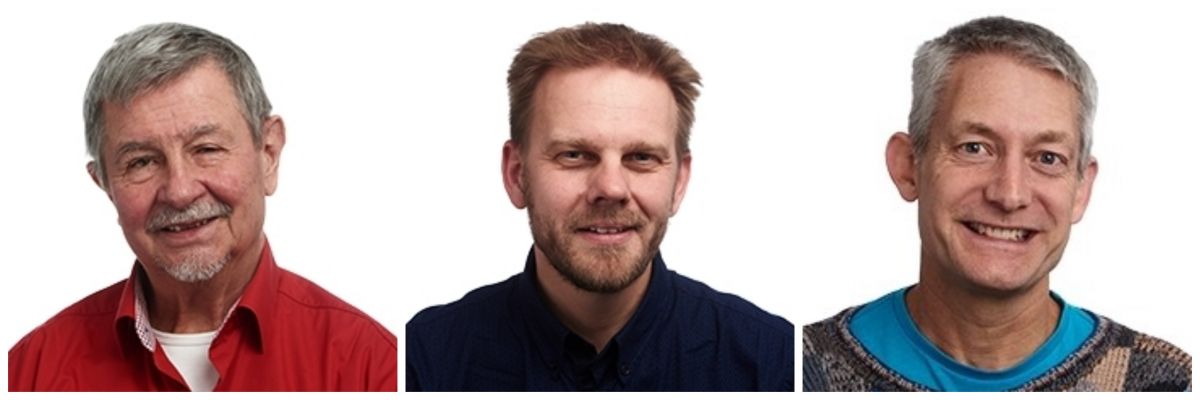 Tre byrådsmedlemmer fra Odsherred beder om at få afghanske flygtninge til kommunen. Fra venstre ses: Arne Mikkelsen (SF), Thomas Nicolaisen (RV) og Clark Pratt (Enh.).