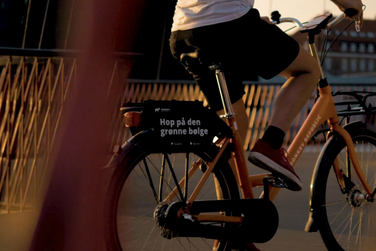Cykler fra firmaet Donkey Republic indgår i Fredericias nye ordning med bycykler.