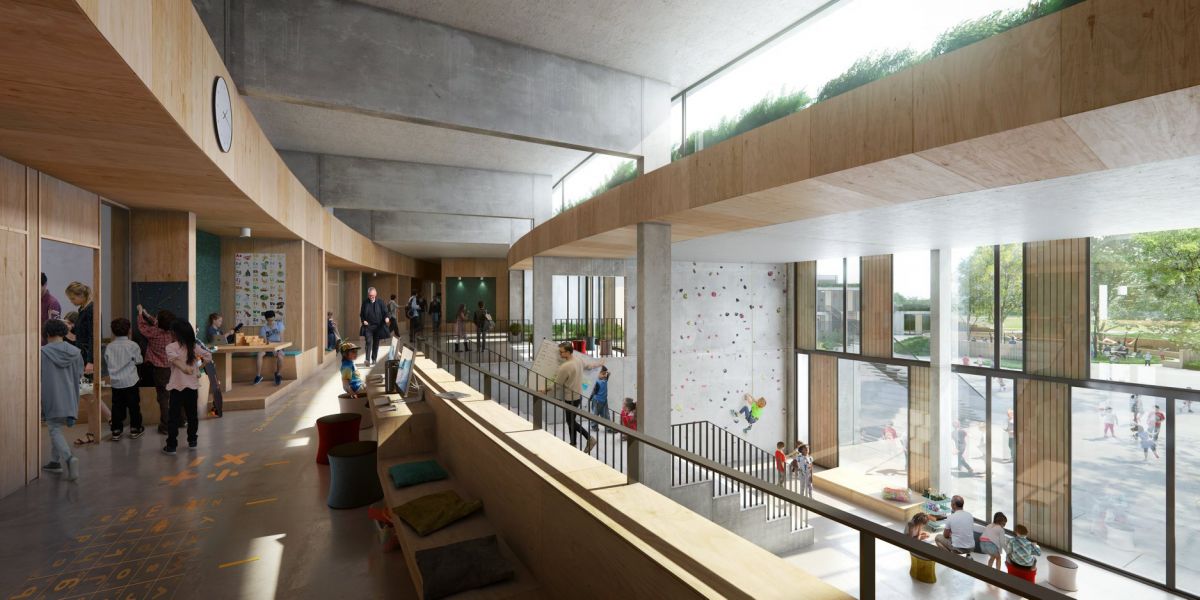 Her ses skolen i Guldborgsund, som er en såkaldt verdensmålsskole og landets første permanente, svanemærkede skole.
