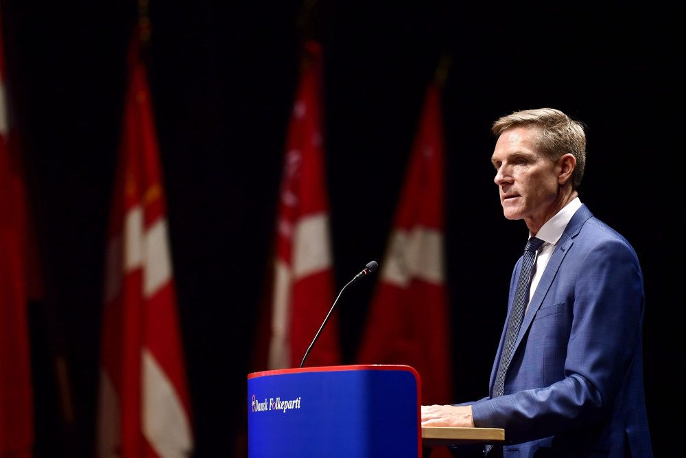 Kristian Thulesen Dahl taler til Dansk Folkepartis årsmøde i Herning Kongrescenter lørdag.